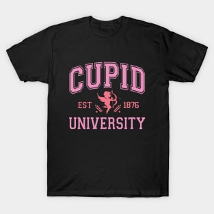 Cupid University Est 1876 Valentine Pink T-Shirt